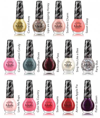 Nicole by OPI Carrie Underwood Collection Swatches