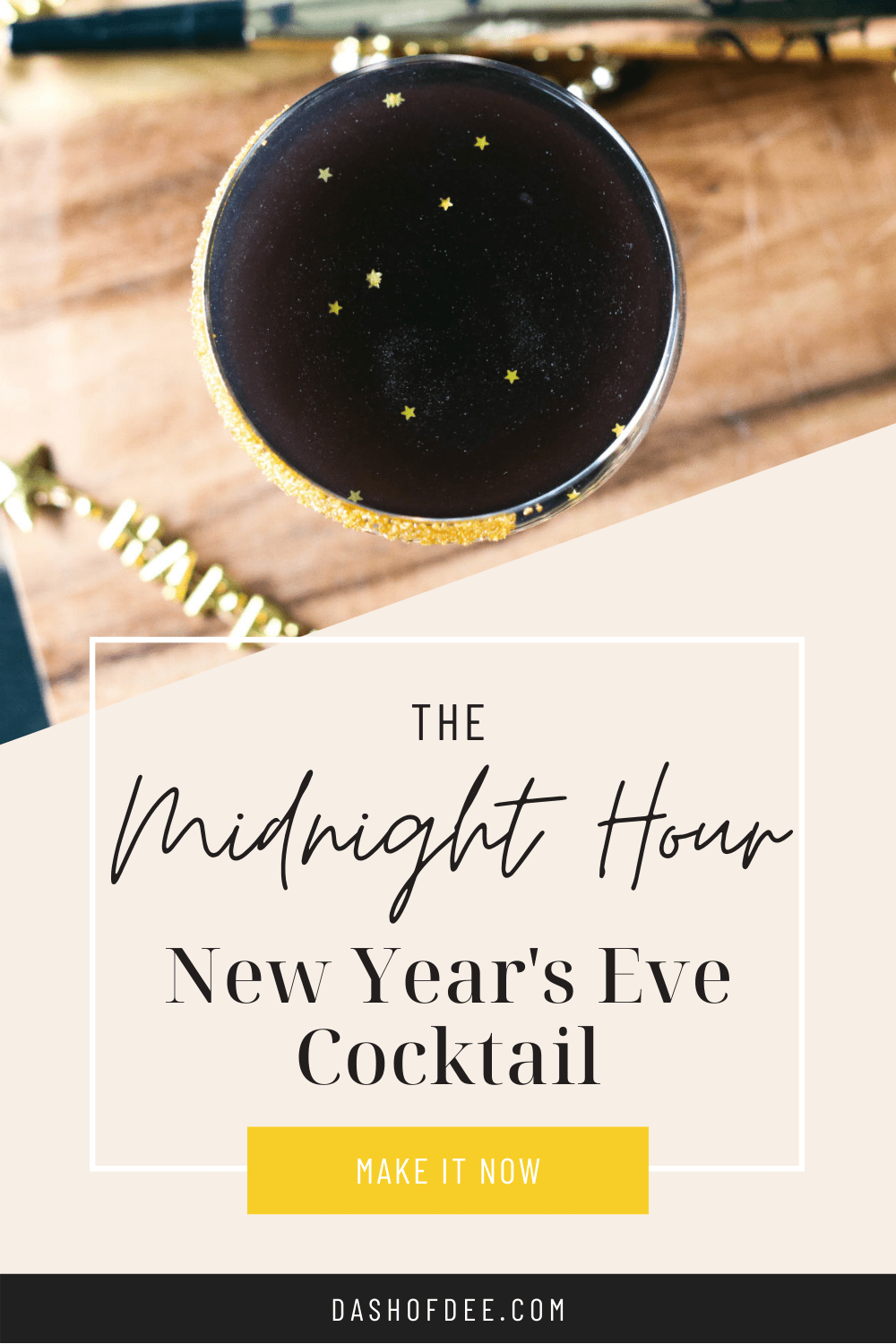 new year's eve cocktail - the midnight hour