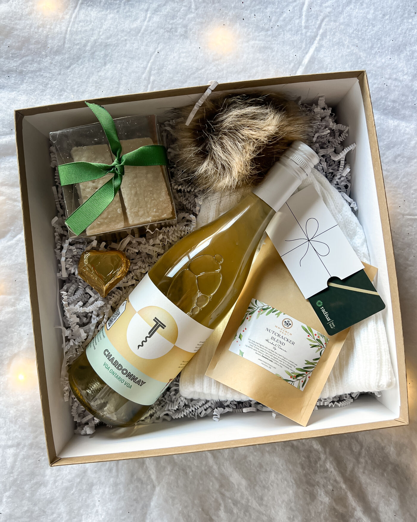 radius local love holiday gift basket snow day